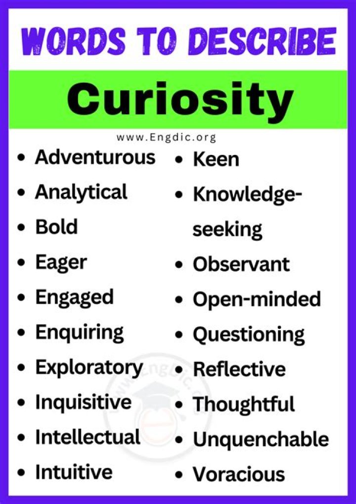 Adjectives for Curiosity: Exploring Words That Fuel the Desire to Discover