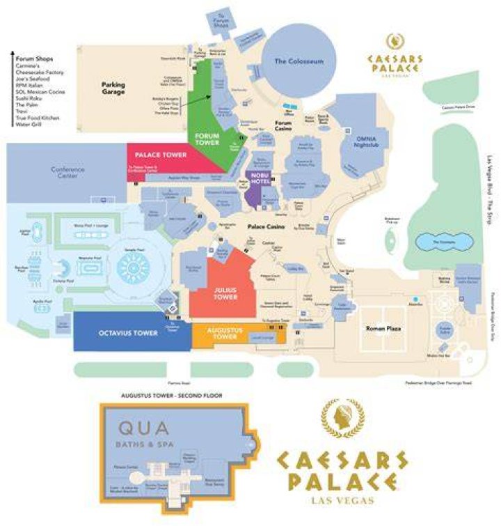 Caesars Palace Map of Hotel: Your Ultimate Guide to the Iconic Las Vegas Resort