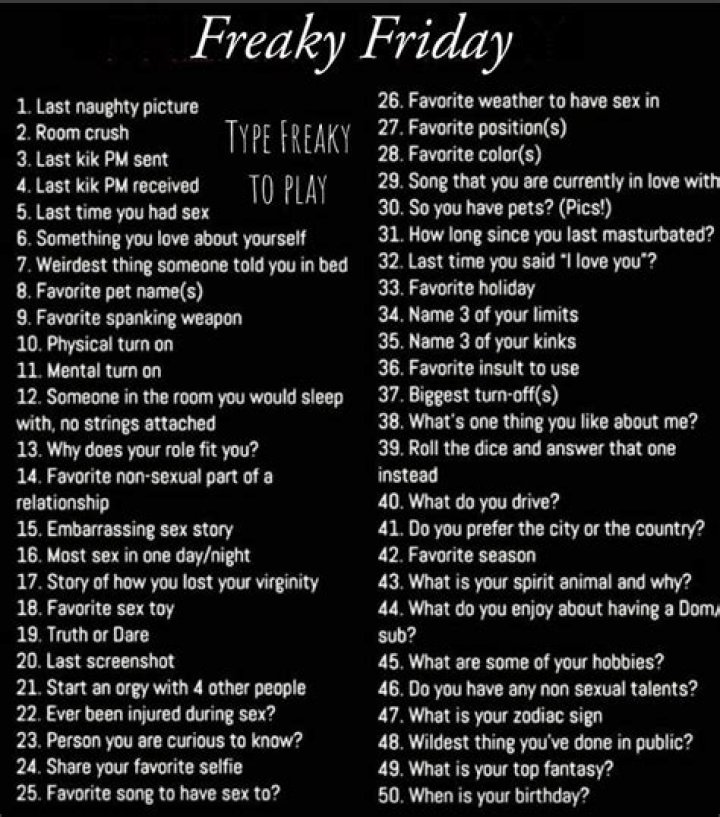 Freaky Friday 21 Questions Game Freaky: The Ultimate Guide to Fun and Thrills