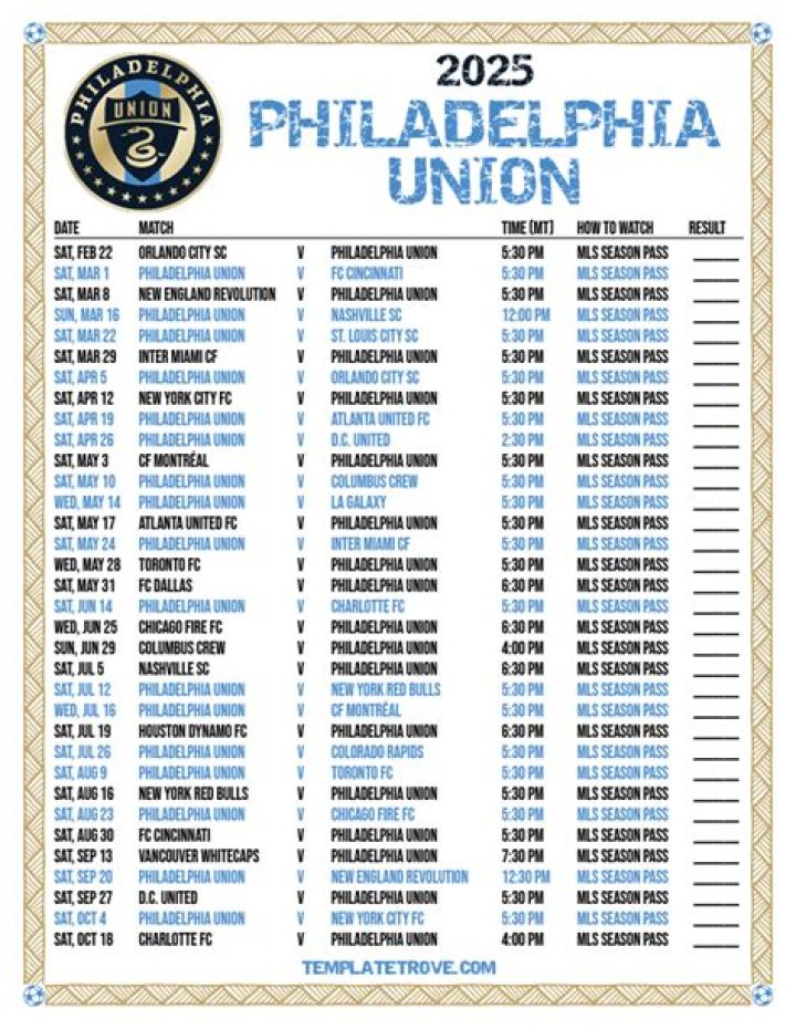 Philadelphia Union Soccer Schedule: Your Ultimate Guide for the 2023 Season