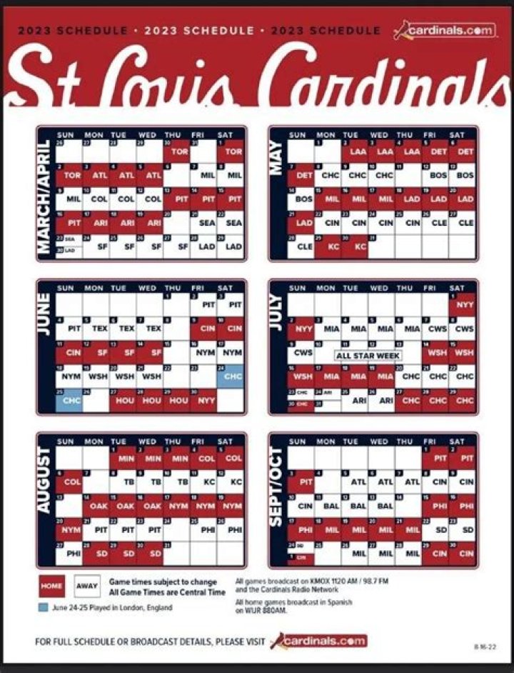 St Louis Cardinals Baseball Schedule: Your Ultimate Guide to the 2023 Season